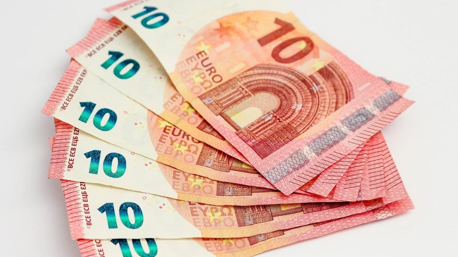 Euro banknotes, money & banking. Fotografia de archivo.